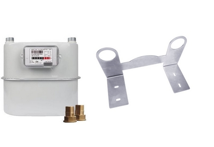 Gasmeter koppelingen/beugel